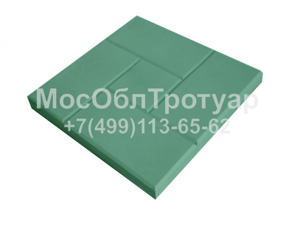 МосОблТротуар Тротуарная плитка Калифорния 300х300х30 Зеленая фото