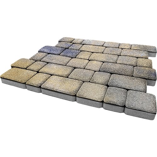 Steinrus Тротуарная плитка Инсбрук Альт, 60 мм, ColorMix Сиена, native фото