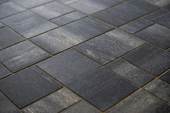 Steingot Тротуарная плитка Мюнхен Графитовый камень (Stein Black) 60 мм