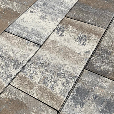 Нобетек Тротуарная плитка широкоформатная 5П8ф 600*300*80 Color Mix №8 Гранит