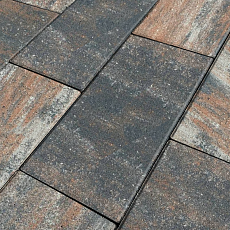 Нобетек Тротуарная плитка широкоформатная 5П8ф 600*300*80 Color Mix №29 Вулкан