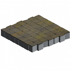 Steinrus Тротуарная плитка Аттика, 60 мм, colormix Бромо, native