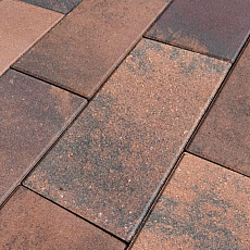 Нобетек Тротуарная плитка широкоформатная 5П8ф 600*300*80 Color Mix №15 Терракот