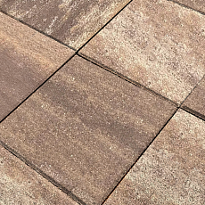 Нобетек Тротуарная плитка квадрат 1К5ф 400*400*50 Color Mix №30 Арабика