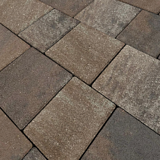Нобетек Тротуарная плитка новый город 1НГ4Ф Color Mix №26 Орех