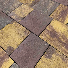 Нобетек Тротуарная плитка новый город 1НГ4Ф Color Mix №21 Магма