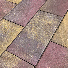 Нобетек Тротуарная плитка широкоформатная 5П8ф 600*300*80 Color Mix №9 Закат