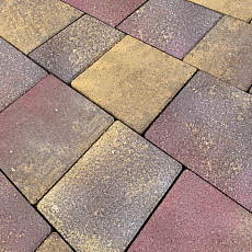 Нобетек Тротуарная плитка новый город 1НГ4Ф Color Mix №9 Закат