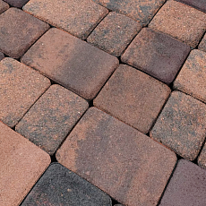 Нобетек Тротуарная плитка новая классика 1НКЛ5Ф Color Mix №15 Терракот