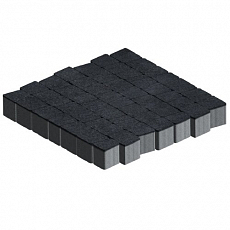 Steinrus Тротуарная плитка Аттика, 60 мм, Неро, backwash