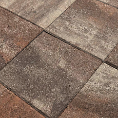 Нобетек Тротуарная плитка квадрат 1К5ф 400*400*50 Color Mix №28 Мокко