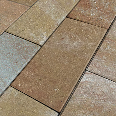 Нобетек Тротуарная плитка широкоформатная 5П8ф 600*300*80 Color Mix №2 Янтарь