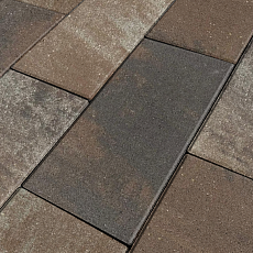 Нобетек Тротуарная плитка широкоформатная 5П8ф 600*300*80 Color Mix №26 Орех