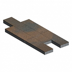 Steinrus Тротуарная плитка Аликанте, 80 мм, ColorMix Штайнрус, Native