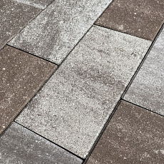 Нобетек Тротуарная плитка широкоформатная 5П8ф 600*300*80 Color Mix №25 Шоколад