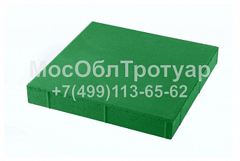 МосОблТротуар Тротуарная плитка вибропрессованный квадрат зеленый 500х500х70