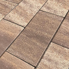 Нобетек Тротуарная плитка широкоформатная 5П8ф 600*300*80 Color Mix №30 Арабика