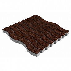 Steinrus Тротуарная плитка Аксио, 80 мм, Таймыр, backwash
