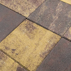 Нобетек Тротуарная плитка квадрат 2К5ф 300*300*50 Color Mix №21 Магма