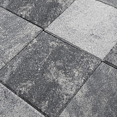 Нобетек Тротуарная плитка квадрат 1К5ф 400*400*50 Color Mix №5 Антрацит
